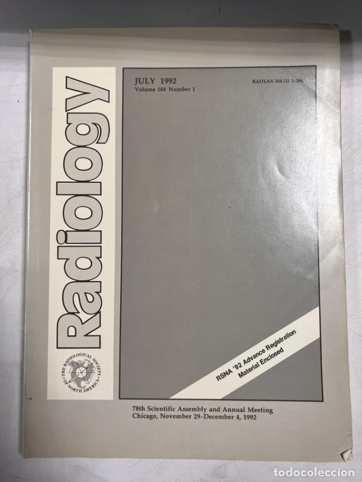 Gebrauchte B&uuml;cher: REVISTA MEDICINA. RADIOLOGY. JULIO 1992. VOLUMEN 184. N&ordm; 1. NORTEAM&Eacute;RICA. VER SUMARIO