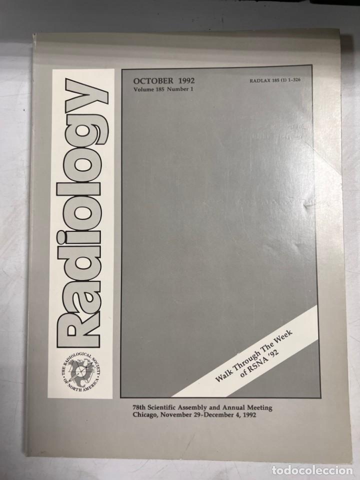 Gebrauchte B&uuml;cher: REVISTA MEDICINA. RADIOLOGY. OCTUBRE 1992. VOLUMEN 185. N&ordm; 1. NORTEAM&Eacute;RICA. VER SUMARIO