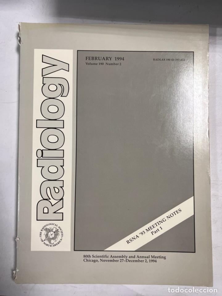 Gebrauchte B&uuml;cher: REVISTA MEDICINA. RADIOLOGY. FEBRERO 1994. VOLUMEN 190. N&ordm; 2. NORTEAM&Eacute;RICA. VER SUMARIO