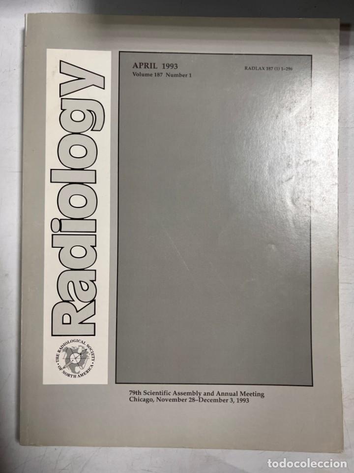 Gebrauchte B&uuml;cher: REVISTA MEDICINA. RADIOLOGY. ABRIL 1993. VOLUMEN 187. N&ordm; 1. NORTEAM&Eacute;RICA. VER SUMARIO