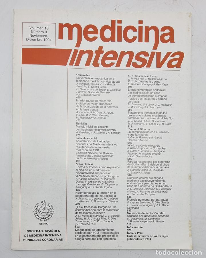 Gebrauchte B&uuml;cher: REVISTA MEDICINA INTENSIVA. VOL 20. N&ordm; 1. ABRIL 1996. VER SUMARIO.