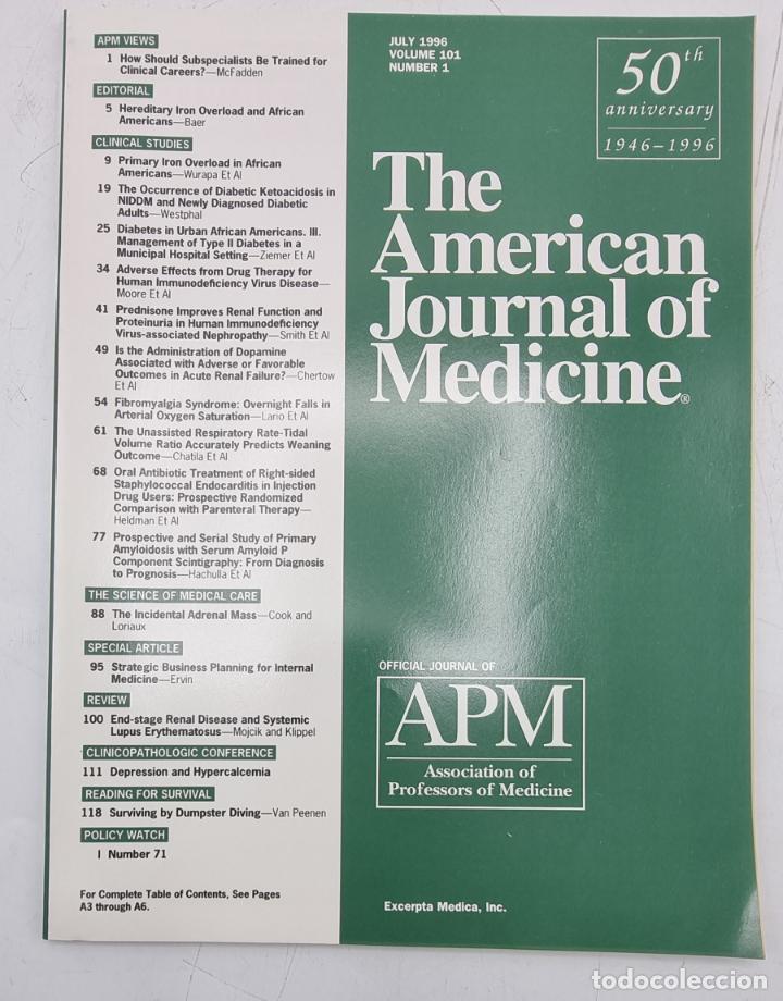 Gebrauchte B&uuml;cher: REVISTA MEDICA. THE AMERICAN JOURNAL OF MEDICINE. JULY 1996. VOLUME 101 N&ordm; 1. VER SUMARIO.
