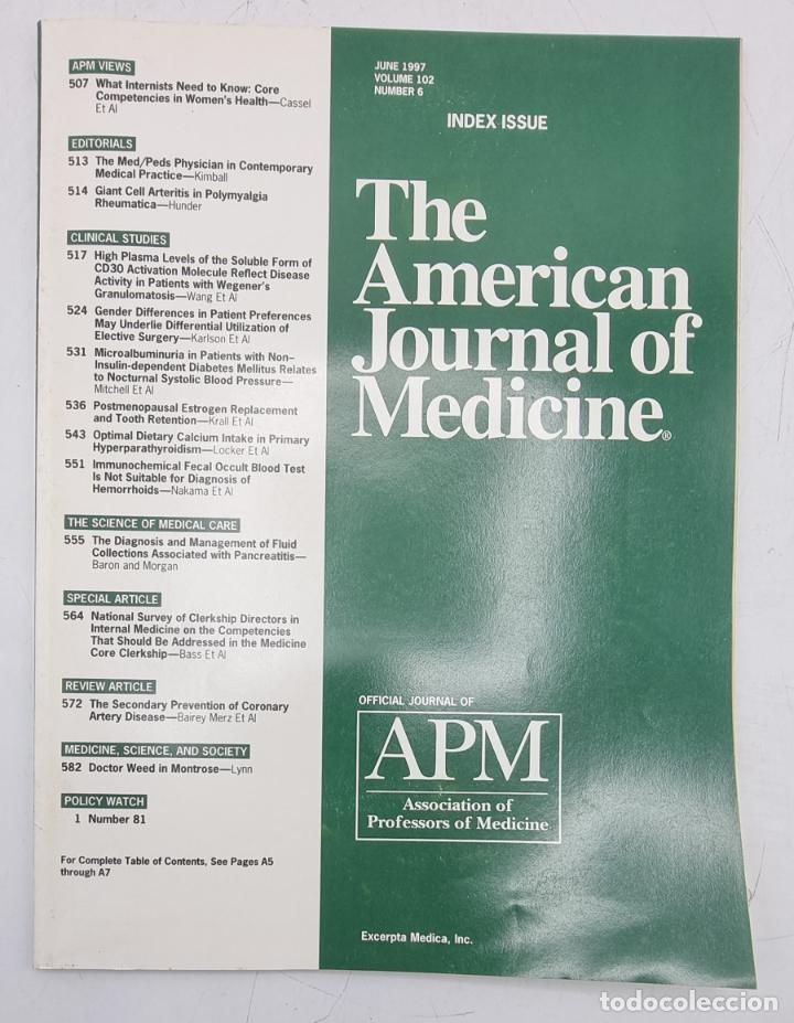 Gebrauchte B&uuml;cher: REVISTA MEDICA. THE AMERICAN JOURNAL OF MEDICINE. JUNE 1997. VOLUME 102 N&ordm; 6. VER SUMARIO.
