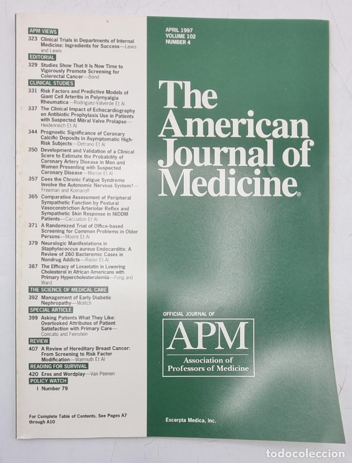 Gebrauchte B&uuml;cher: REVISTA MEDICA. THE AMERICAN JOURNAL OF MEDICINE. APRIL 1997. VOLUME 102 N&ordm; 4. VER SUMARIO.