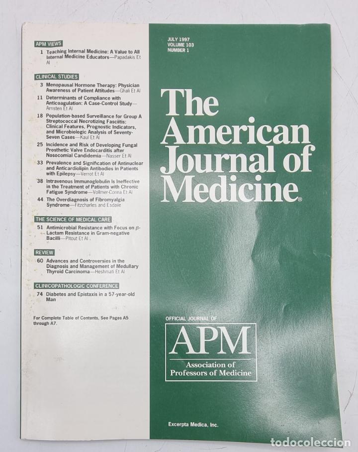 Gebrauchte B&uuml;cher: REVISTA MEDICA. THE AMERICAN JOURNAL OF MEDICINE. JULY 1997. VOLUME 103 N&ordm; 1. VER SUMARIO.