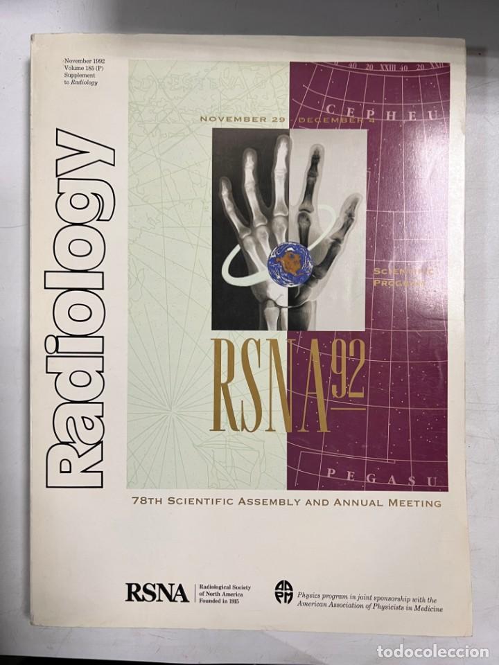 Gebrauchte B&uuml;cher: REVISTA MEDICINA. RADIOLOGY. NOVIEMBRE 1992. VOLUMEN 185 (P). RSNA 92. NORTEAM&Eacute;RICA. VER SUMARIO