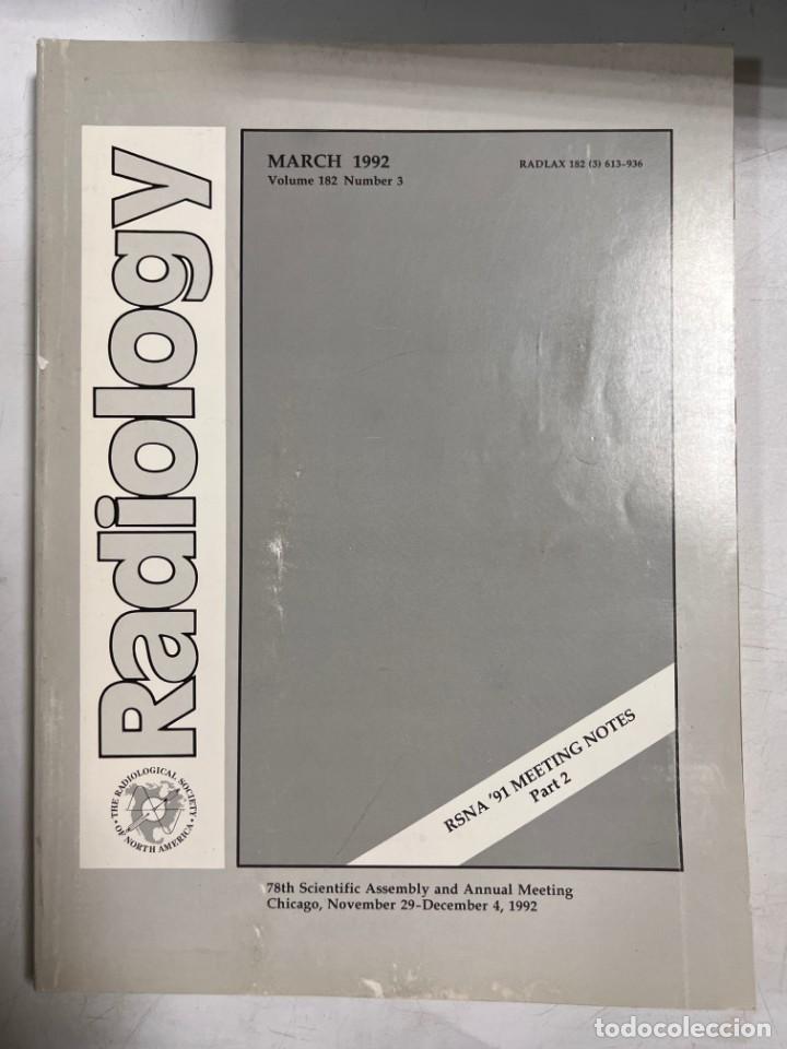 Gebrauchte B&uuml;cher: REVISTA MEDICINA. RADIOLOGY. MARZO 1992. VOLUMEN 182. N&ordm; 3. NORTEAM&Eacute;RICA. VER SUMARIO