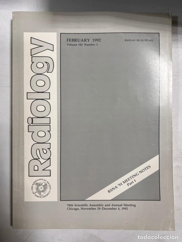 Gebrauchte B&uuml;cher: REVISTA MEDICINA. RADIOLOGY. FEBRERO 1992. VOLUMEN 182. N&ordm; 2. NORTEAM&Eacute;RICA. VER SUMARIO