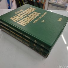 Libros de segunda mano: ATLAS DE ANATOMIA HUMANA 3 VOLS. OBRA COMPLETA SOBOTTA / BECHER. TORAY BARCELONA,1974.. Lote 294383318