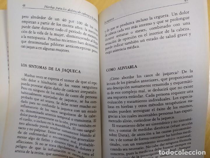 Libros de segunda mano: LIBRO HIERBAS PARA LOS DOLORES DE CABEZA.... - Foto 6