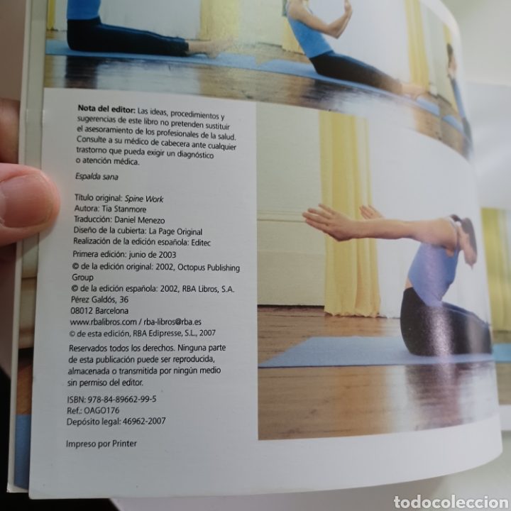 Libros de segunda mano: ESPALDA SANA - TIA STANMORE 2003 RBA - Foto 3
