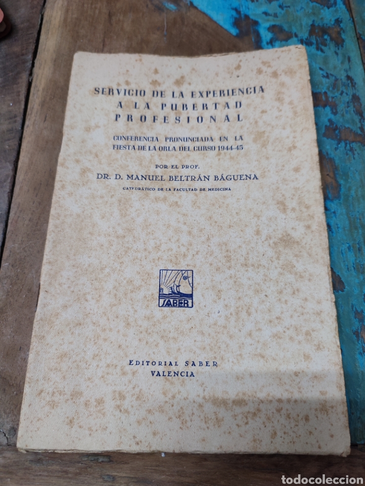 Libri di seconda mano: Servicio de la experiencia de la pubertad profesional Manuel Beltr&aacute;n
