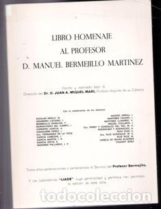 Libro Homenaje al profesor Manuel Bermejillo Mart&iacute;nez