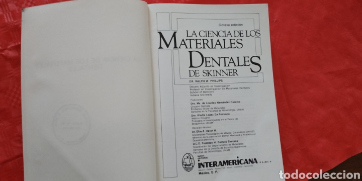 Libros de segunda mano: La ciencia de los materiales dentales de Skinner - Foto 5