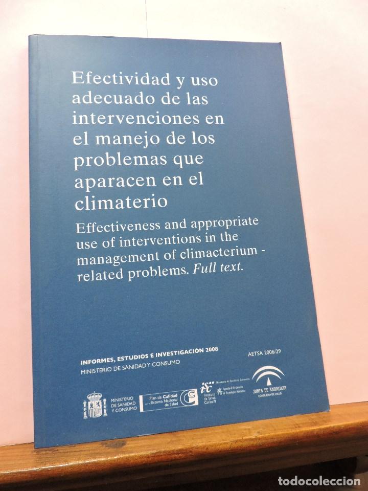 Second hand books: Efectividad y uso adecuado de las intervenciones en el manejo de los problemas climaterio + CD