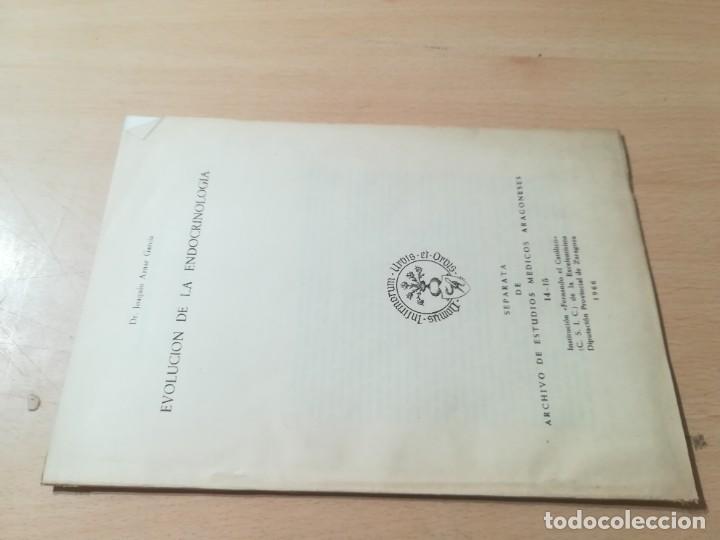 Libri di seconda mano: EVOLUCION DE LA ENDOCRINOLOGIA / JOAQUIN AZNAR GARCIA / INST FERNANDO CATOLICO / AK89