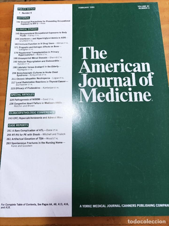 Libri di seconda mano: REVISTA MEDICA.THE AMERICAN JOURNAL OF MEDICINE, FEBRUARY 1991,V.90,N.2,VER &Iacute;NDICE.