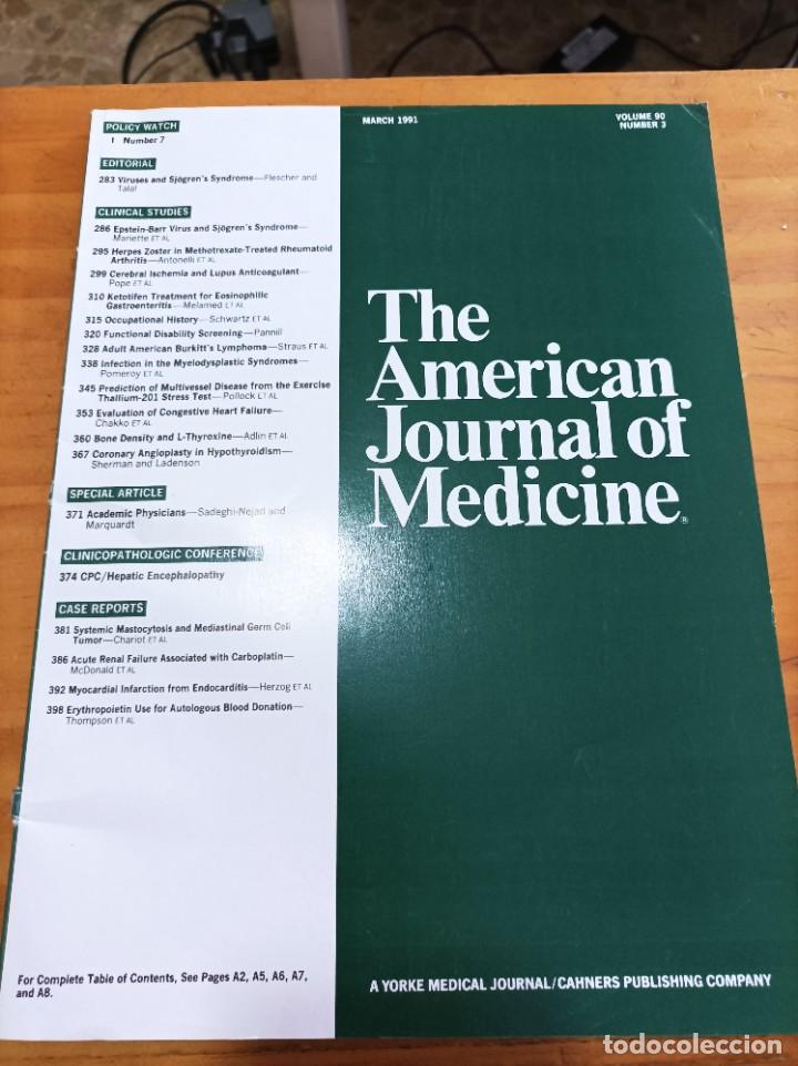 Libri di seconda mano: REVISTA MEDICA.THE AMERICAN JOURNAL OF MEDICINE, MARCH 1991,V.90,N.3,VER &Iacute;NDICE.