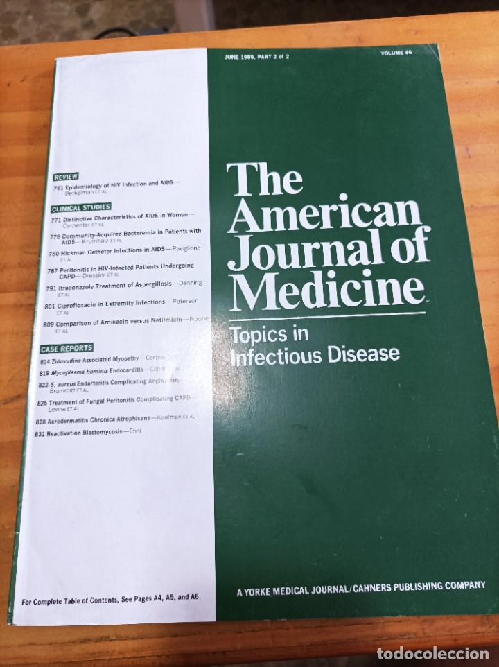Libri di seconda mano: REVISTA MEDICA.THE AMERICAN JOURNAL OF MEDICINE,JUNE 1989,V.86,N.6 PART 2 OF 2,VER &Iacute;NDICE.