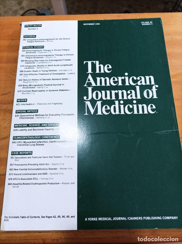 Libri di seconda mano: REVISTA MEDICA.THE AMERICAN JOURNAL OF MEDICINE,NOVEMBER 1990,V.89,N.5,VER &Iacute;NDICE.