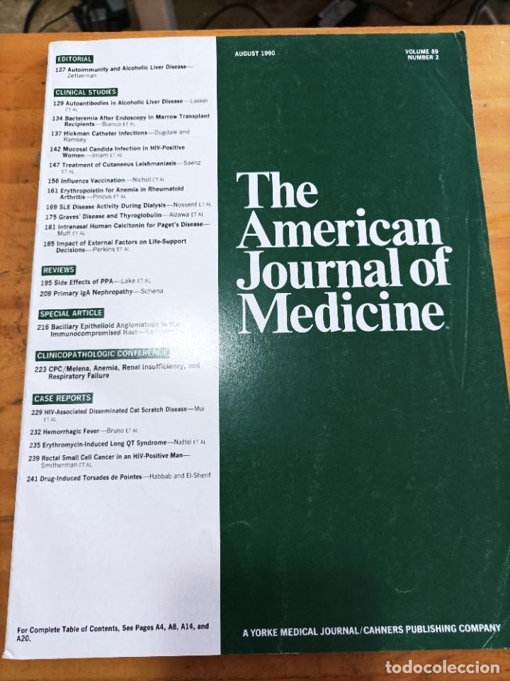 Libri di seconda mano: REVISTA MEDICA.THE AMERICAN JOURNAL OF MEDICINE,AUGUST 1990,V.89,N.2,VER &Iacute;NDICE.