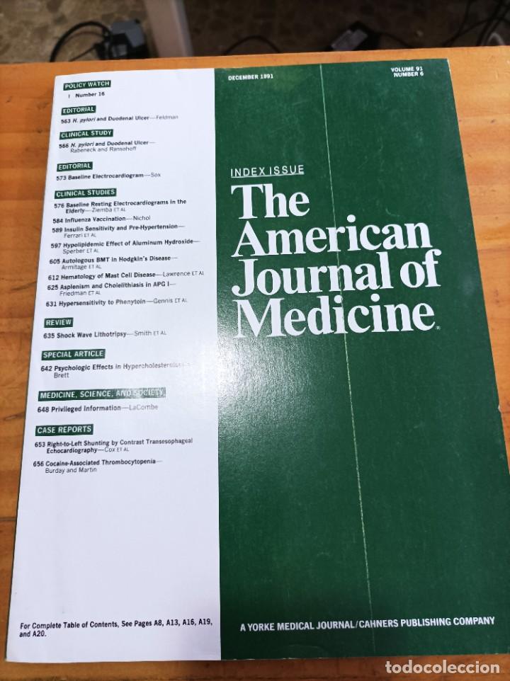 Libri di seconda mano: REVISTA MEDICA.THE AMERICAN JOURNAL OF MEDICINE,DECEMBER 1991,V.91,N.6,VER &Iacute;NDICE.