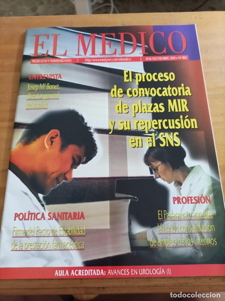 Libri di seconda mano: REVISTA EL M&Eacute;DICO.PROFESION Y HUMANIDADES,10-16 NOVIEMBRE 2001,NUM.807,VER &Iacute;NDICE.