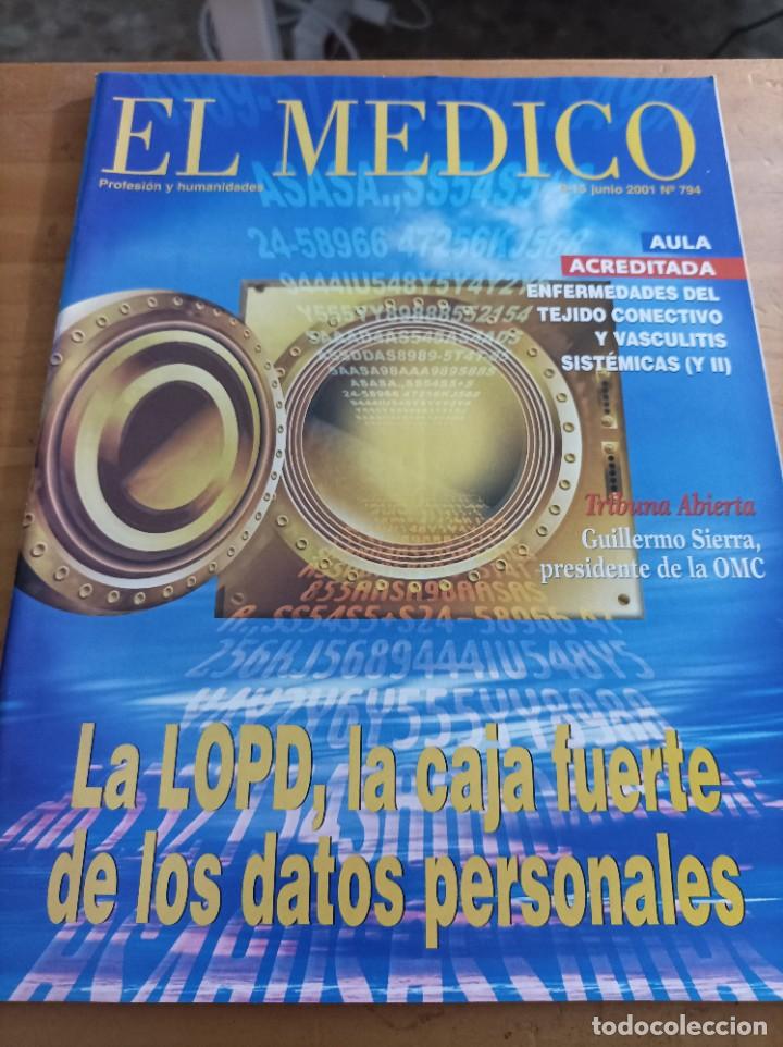 Libri di seconda mano: REVISTA EL M&Eacute;DICO.PROFESION Y HUMANIDADES,9-15 JUNIO, 2001,NUM.794,VER &Iacute;NDICE.
