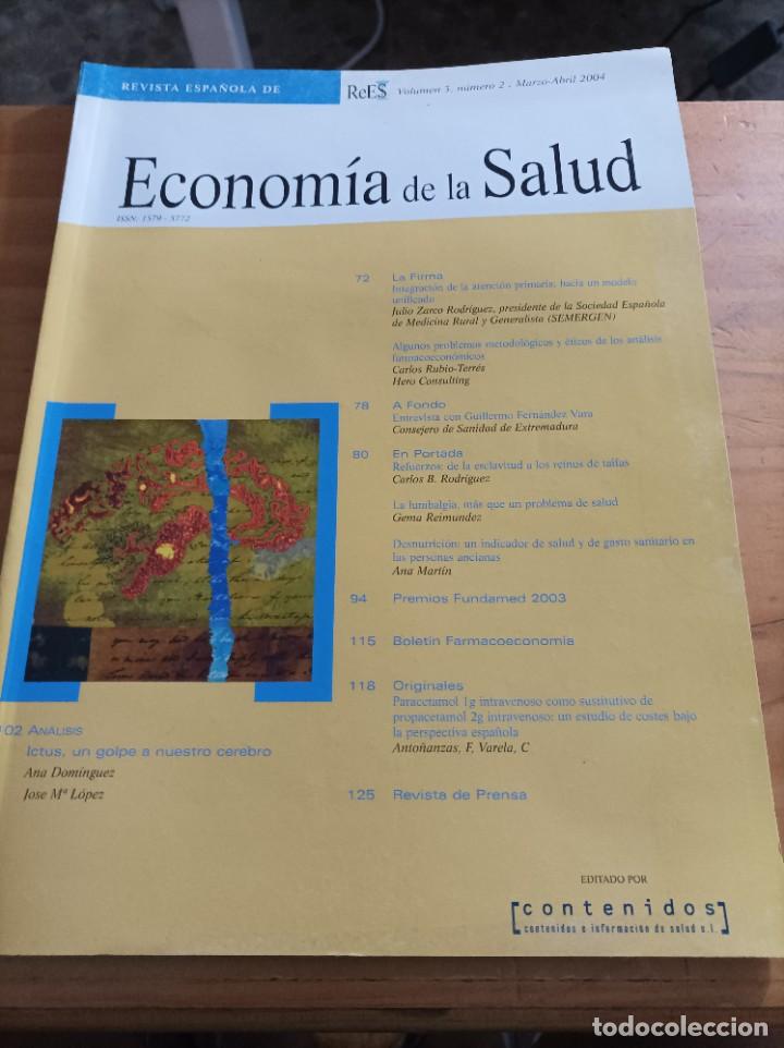 Gebrauchte B&uuml;cher: REVISTA ESPA&Ntilde;OLA DE ECONOMIA DE LA SALUD.VOL.3,NUM.2,MARZO-ABRIL 2004.VER &Iacute;NDICE
