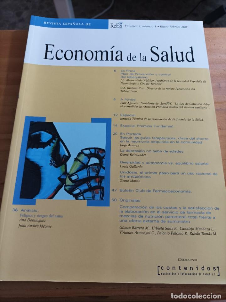 Gebrauchte B&uuml;cher: REVISTA ESPA&Ntilde;OLA DE ECONOMIA DE LA SALUD.VOL.2,NUM.1, ENERO-FEBRERO 2003.VER &Iacute;NDICE
