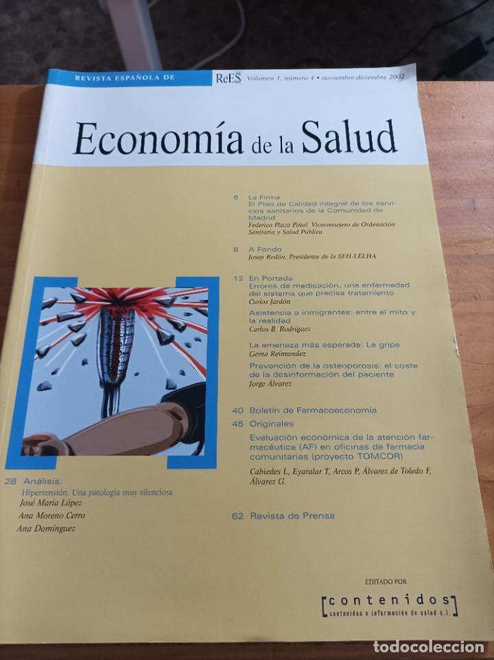 Libri di seconda mano: REVISTA ESPA&Ntilde;OLA DE ECONOMIA DE LA SALUD.VOL.1,NUM.4, NOVIEMBRE- DICIEMBRE 2002.VER &Iacute;NDICE