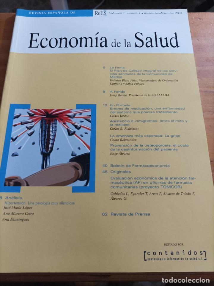 Libri di seconda mano: REVISTA ESPA&Ntilde;OLA DE ECONOMIA DE LA SALUD.VOL.1,NUM.4, NOVIEMBRE- DICIEMBRE 2002.VER &Iacute;NDICE