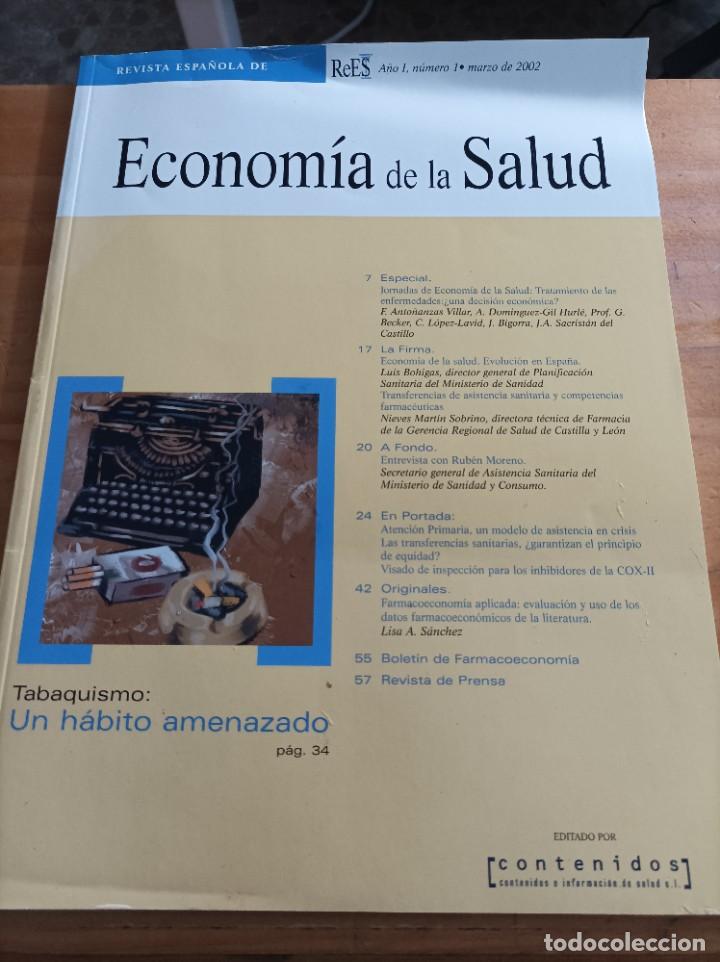 Libri di seconda mano: REVISTA ESPA&Ntilde;OLA DE ECONOMIA DE LA SALUD.A&Ntilde;O I,NUM.1,MARZO 2002.VER &Iacute;NDICE