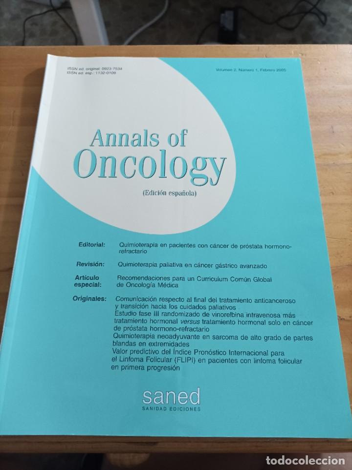 Libri di seconda mano: REVISTA MEDICA ANNALS OF ONCOLOGY.VOL.2.NUM.1, FEBRERO 2005.