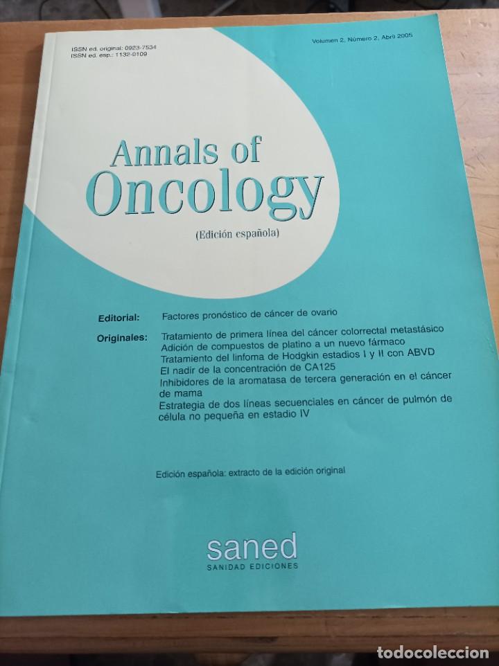 Libri di seconda mano: REVISTA MEDICA ANNALS OF ONCOLOGY.VOL.2.NUM.2,ABRIL 2005.