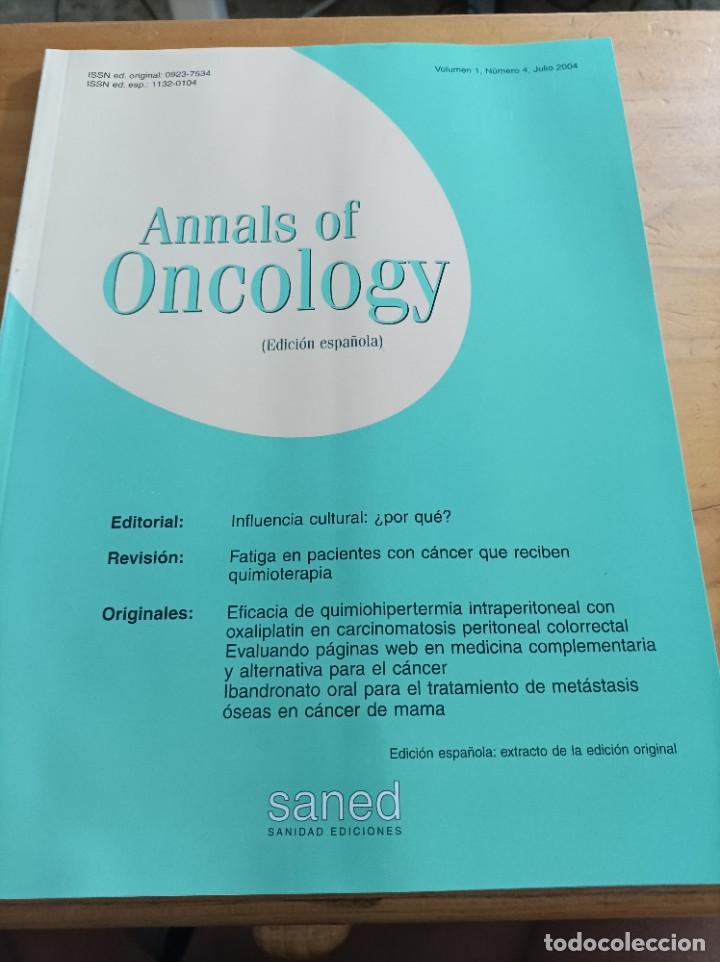 Libri di seconda mano: REVISTA MEDICA ANNALS OF ONCOLOGY.VOL.1.NUM.4,JULIO 2004.