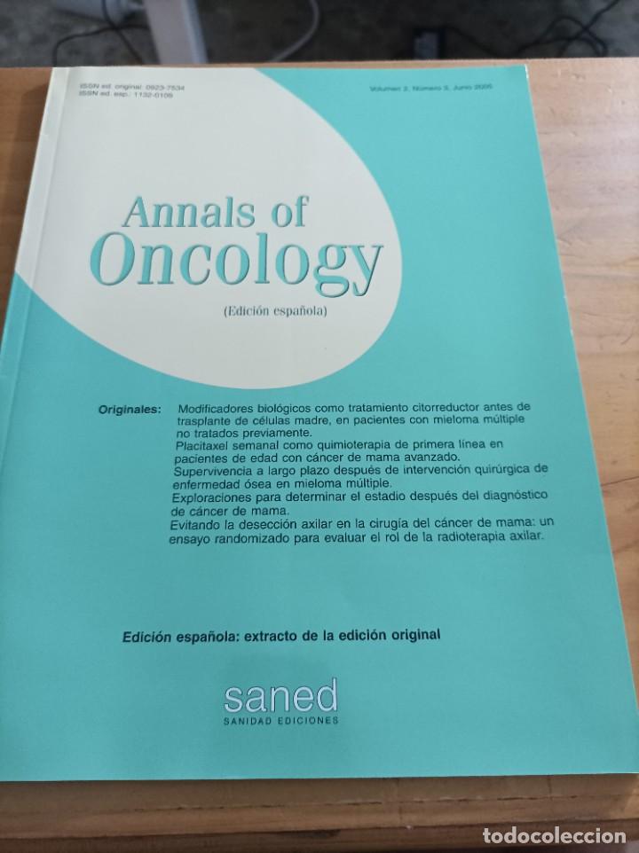 Libri di seconda mano: REVISTA MEDICA ANNALS OF ONCOLOGY.VOL.2.NUM.3,JUNIO 2005.