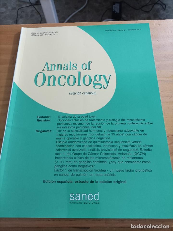 Libri di seconda mano: REVISTA MEDICA ANNALS OF ONCOLOGY.VOL.4.NUM.1, FEBRERO 2007.
