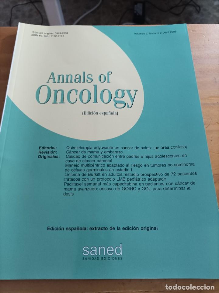 Libri di seconda mano: REVISTA MEDICA ANNALS OF ONCOLOGY.VOL.3.NUM.2,ABRIL 2006.