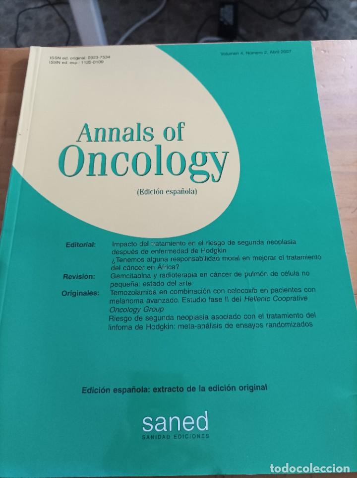 Libri di seconda mano: REVISTA MEDICA ANNALS OF ONCOLOGY.VOL.4.NUM.2,ABRIL 2007.
