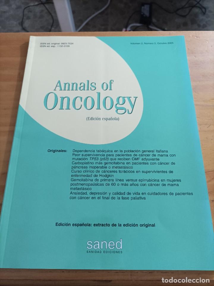 Libri di seconda mano: REVISTA MEDICA ANNALS OF ONCOLOGY.VOL.2.NUM.5, OCTUBRE 2005.