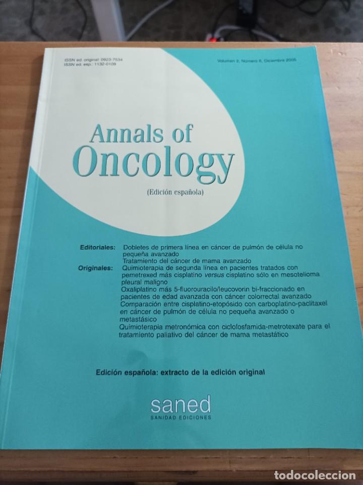 Libri di seconda mano: REVISTA MEDICA ANNALS OF ONCOLOGY.VOL.2.NUM.6,DICIEMBRE 2005