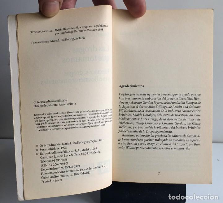 Libros de segunda mano: LAS DROGAS QUE TOMAMOS Susan Aldridge - Foto 4