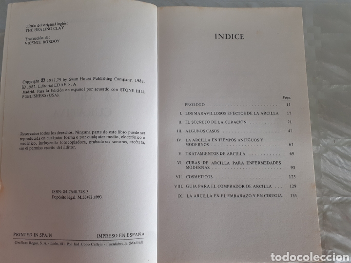 Libros de segunda mano: LIBRO &rdquo; LA ARCILLA CURATIVA &rdquo;. - Foto 3