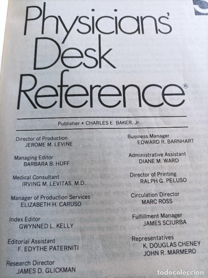 Libros de segunda mano: PHYSICIANS DESK REFERENCE.PDR 35 EDIT,1981.INDICE - Foto 3