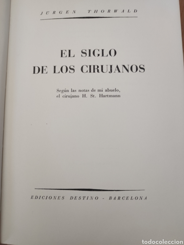 Libros de segunda mano: El siglo de los cirujanos - Foto 3