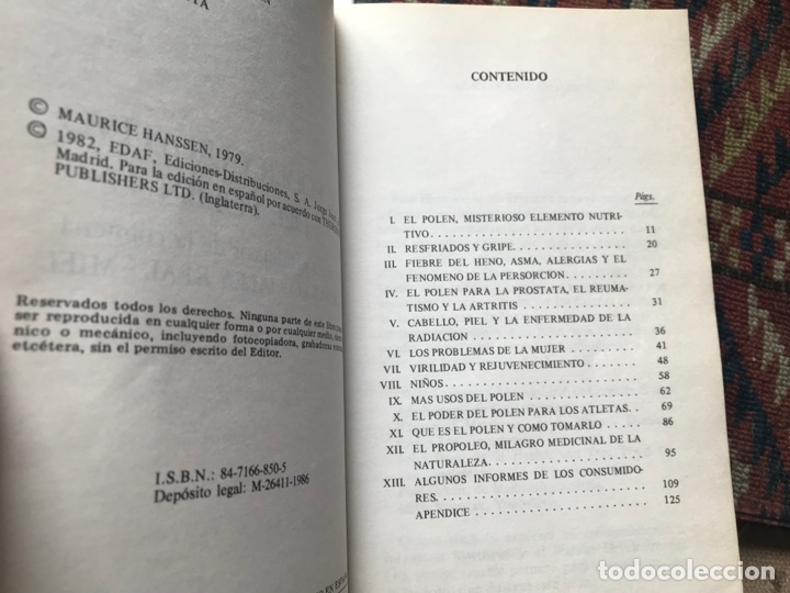 Libros de segunda mano: El poder curativo del polen. Maurice Hanssen - Foto 4