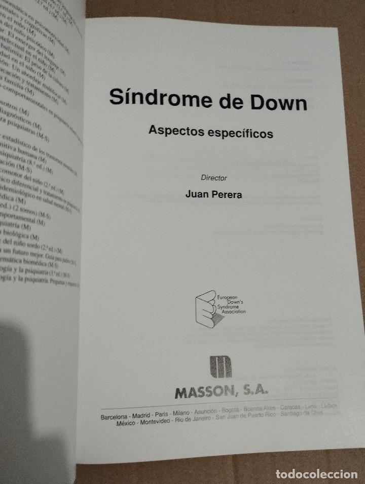 Libros de segunda mano: S&Iacute;NDROME DE DOWN. ASPECTOS ESPEC&Iacute;FICOS (JUAN PERERA) - Foto 2