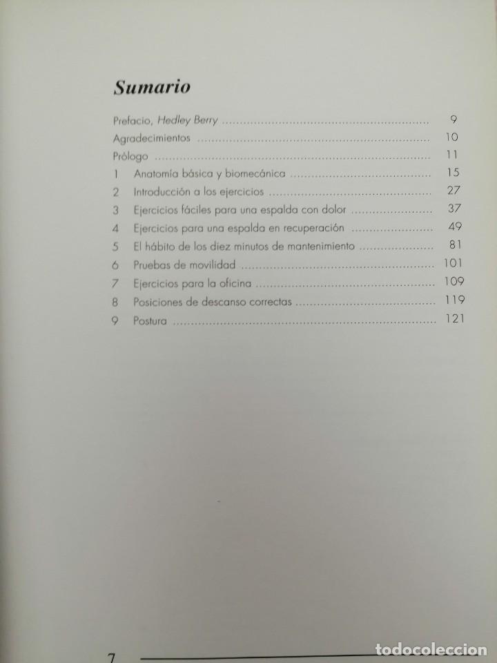 Libros de segunda mano: ESPALDA SIN DOLOR (PRIMERA EDICI&Oacute;N) - Foto 3