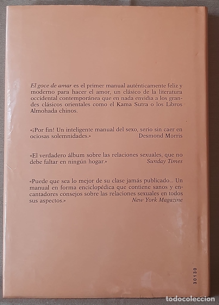 Libros de segunda mano: El Goce de Amar-Dr. Alex Comfort. - Foto 2